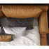 Janika Microfiber Leather Luxury Low Headboard Bed Frame with Cushions