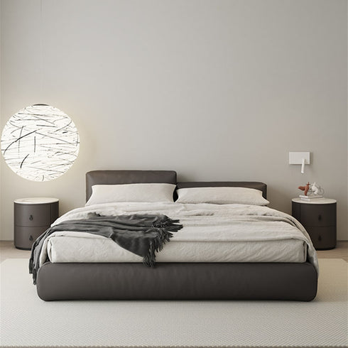 Joanna Technical Fabric Contemporary Minimalist Bed Frame
