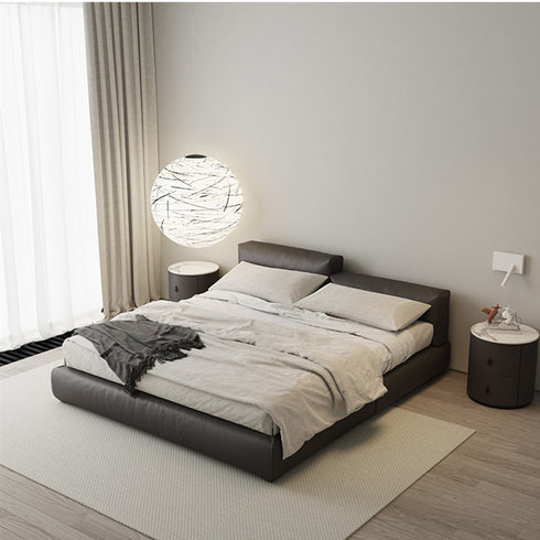 Joanna Technical Fabric Contemporary Minimalist Bed Frame