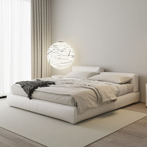 Joanna Technical Fabric Contemporary Minimalist Bed Frame