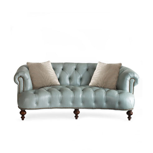 Jolie Velvet Fabric Arms Sofa Retro Loveseat Couch