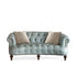 Jolie Velvet Fabric Arms Sofa Retro Loveseat Couch