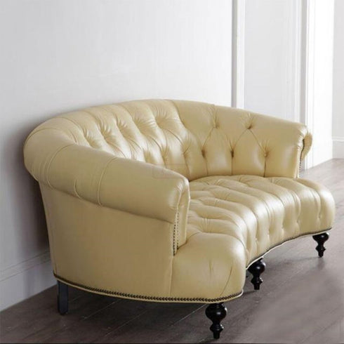 Jolie Velvet Fabric Arms Sofa Retro Loveseat Couch