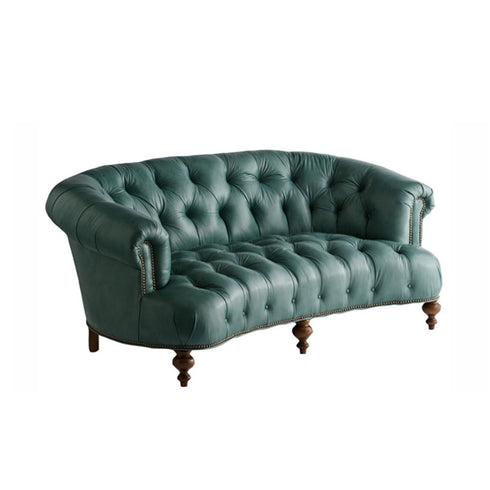 Jolie Velvet Fabric Arms Sofa Retro Loveseat Couch