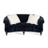 Jolie Velvet Fabric Arms Sofa Retro Loveseat Couch
