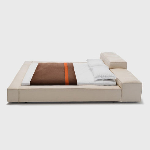 Jordy Modern Suede Fabric Bed Frame