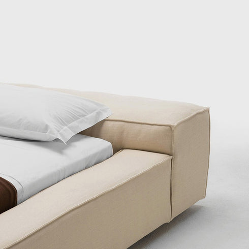 Jordy Modern Suede Fabric Bed Frame