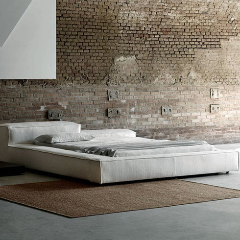 Jordy Modern Suede Fabric Bed Frame