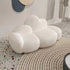 Joy Cloud Shaped Teddy Fleece 3 Seater Sofa Modern Upholstery Reception Couch