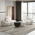 Joy Cloud Shaped Teddy Fleece 3 Seater Sofa Modern Upholstery Reception Couch