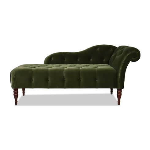 Jolian Green Velvet Recliner Loveseat Sofa Retro Daybed