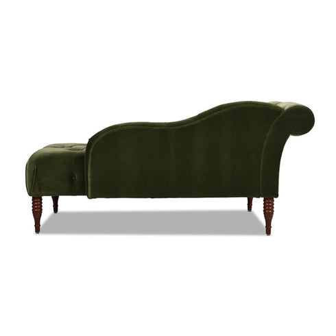 Jolian Green Velvet Recliner Loveseat Sofa Retro Daybed