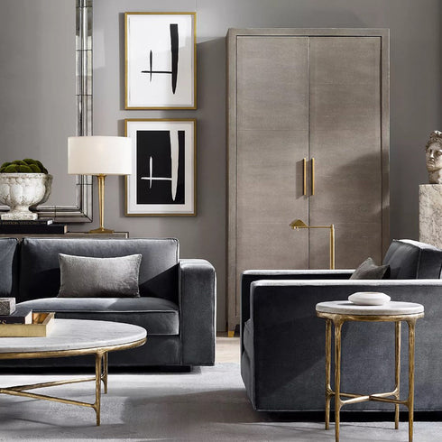 Theresa Velvet 3 Seater Sofa Arm Couch