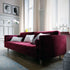 Lizy Velvet Fabric Loveseat Sofa Arm Couch