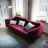Lizy Velvet Fabric Loveseat Sofa Arm Couch