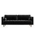 Lizy Velvet Fabric Loveseat Sofa Arm Couch
