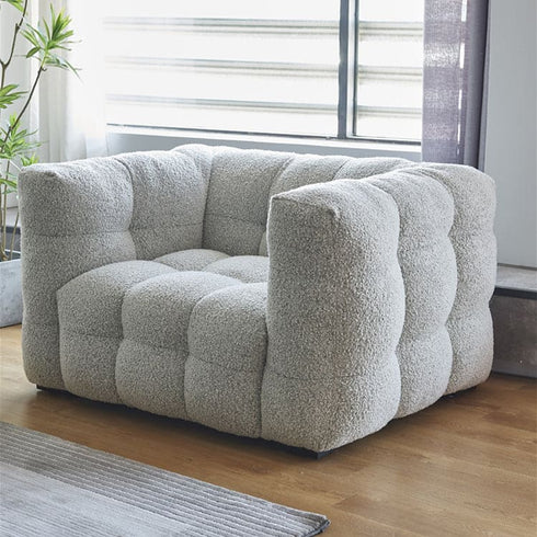 Leandro Boucle 4 Seater Sofa Modern Designer Couch for Contemporary Living Spaces