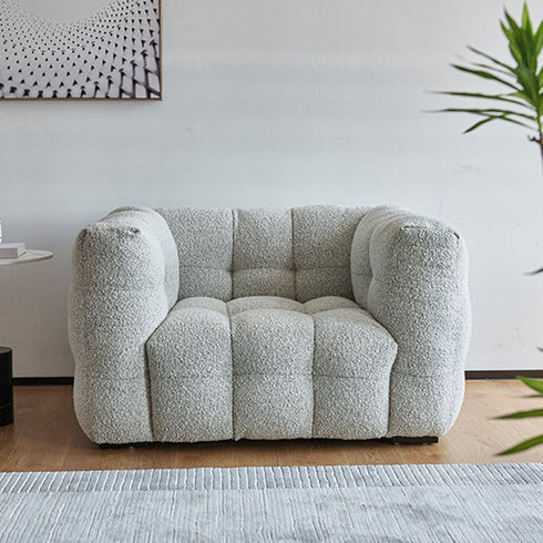 Leandro Boucle 4 Seater Sofa Modern Designer Couch for Contemporary Living Spaces