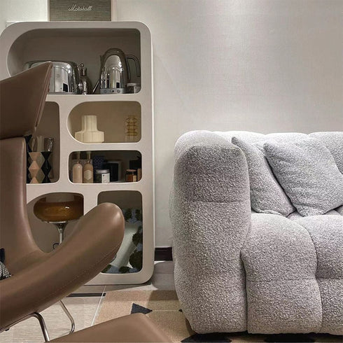 Leandro Boucle 3 Seater Sofa Modern Designer Couch for Contemporary Living Spaces