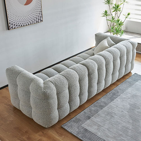 Leandro Boucle 4 Seater Sofa Modern Designer Couch for Contemporary Living Spaces