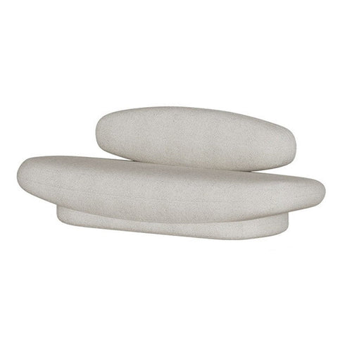 Lobelia Boucle Fabric 3 Seater Sofa Round Shaped Couch