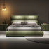 Loup Suede Fabric Upholstered Bed Frame