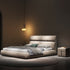Loup Suede Fabric Upholstered Bed Frame