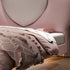Maci Heart Shaped Headboard Upholstered Pink Bed Frame Queen Size