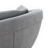Murray Velvet Gray Loveseat Lounge Sofa Round Shaped Couch