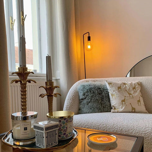 Moore Boucle Fabric 3 Seater Sofa Upholstery Curved Couch