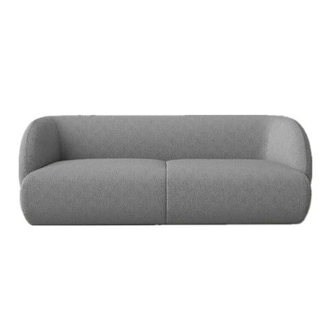 Moore Boucle Fabric 3 Seater Sofa Upholstery Curved Couch