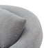 Murray Velvet Gray Loveseat Lounge Sofa Round Shaped Couch