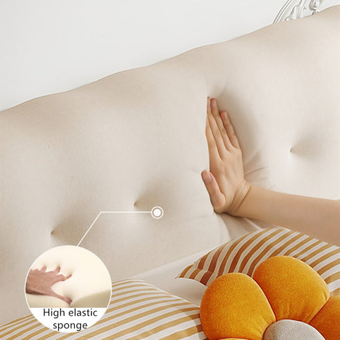 Nigel Boucle Fabric Modern Upholstered Bed Frame