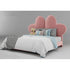 Noble Fabric Heart Shaped Bed Frame in Blue/Pink