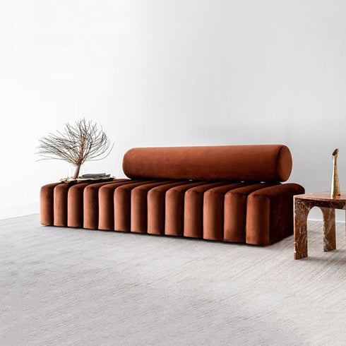 Nora Red Velvet 3 Seater Sofa Interior Upholstery Couch