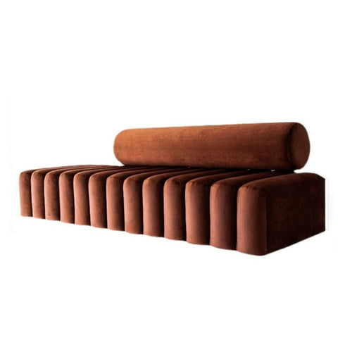 Nora Red Velvet 3 Seater Sofa Interior Upholstery Couch