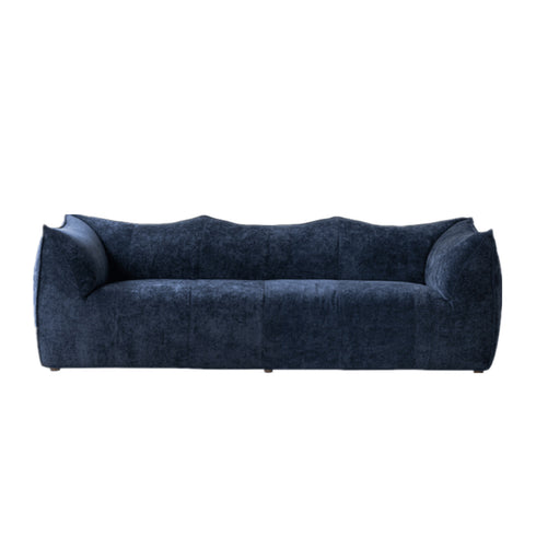 Nya Blue Fabric 3 Seater Sofa Special Designed Couch