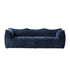 Nya Blue Fabric 3 Seater Sofa Special Designed Couch