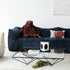 Nya Blue Fabric 3 Seater Sofa Special Designed Couch