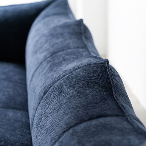 Nya Blue Fabric 3 Seater Sofa Special Designed Couch