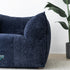 Nya Blue Fabric 3 Seater Sofa Special Designed Couch