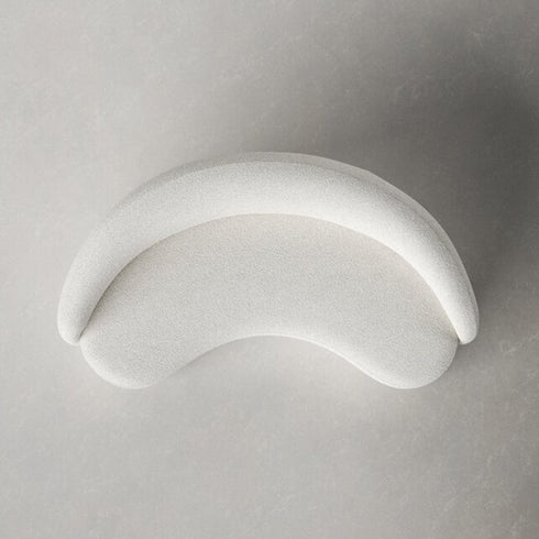 Parca Boucle 3 Seater Sofa Crescent Shaped Curved