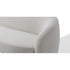 Patrice Velvet/White Boucle 3 Seater Sofa Round Curved Couch