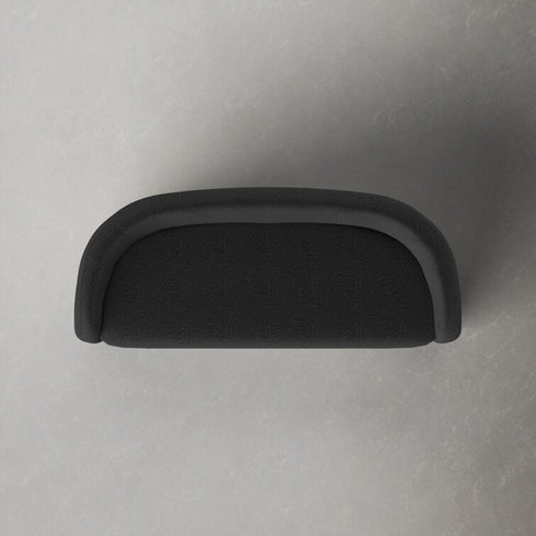 Patrice Velvet/White Boucle 3 Seater Sofa Round Curved Couch