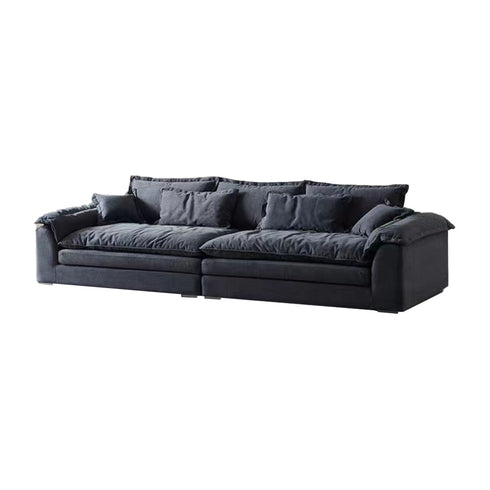 Robert Suede Fabric 4 Seater Sofa 2-Piece Couch