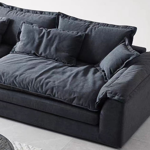 Robert Suede Fabric 4 Seater Sofa 2-Piece Couch