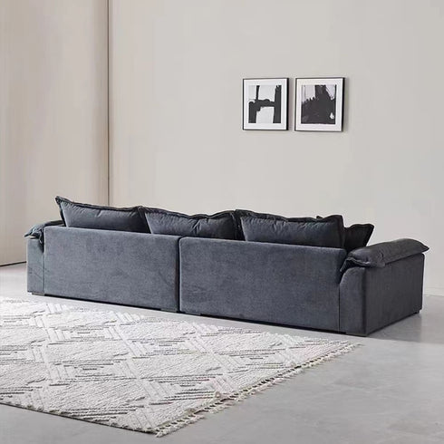 Robert Suede Fabric 4 Seater Sofa 2-Piece Couch
