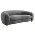 Rocky Boucle Upholstered 3 Seater Arm Sofa Round Shaped Couch