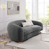 Rocky Boucle Upholstered 3 Seater Arm Sofa Round Shaped Couch