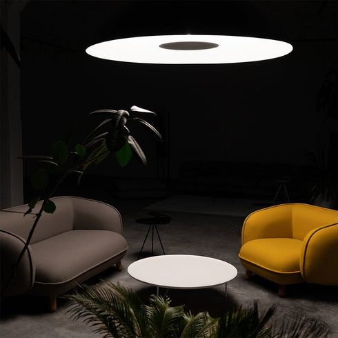 Royce Black Fabric Loveseat Sofa Round Shaped Couch